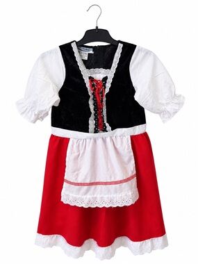 Fun Costumes Kids Little Red Hood Halloween Costume Dress Size Small